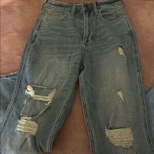 Distressed Blue Jeans for Women